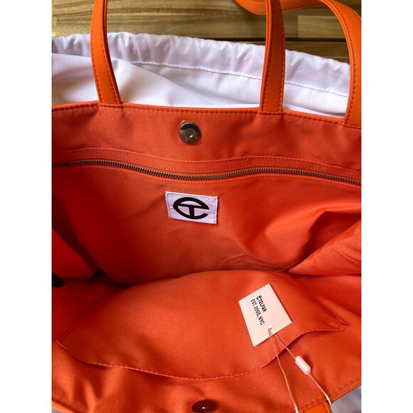Telfar Large Orange Shopping Tote Bag NEW NWT - Picture 8 of 8